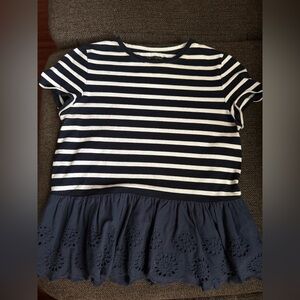 Kate Spade Navy and White Striped Tee